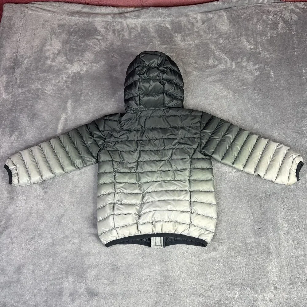 Eddie Bauer Jacket Unisex Kids 4 Gray Puffer Hooded Down Insulated‎ Winter